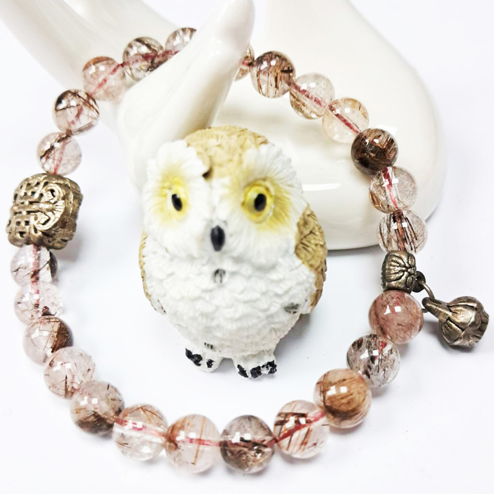 雙福{藏銀}+銅鈦晶手珠7mm【十方】135196