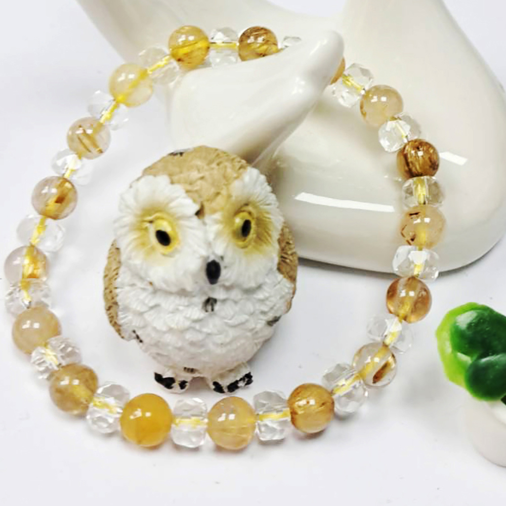 水晶+鈦晶手珠6mm【十方】146154