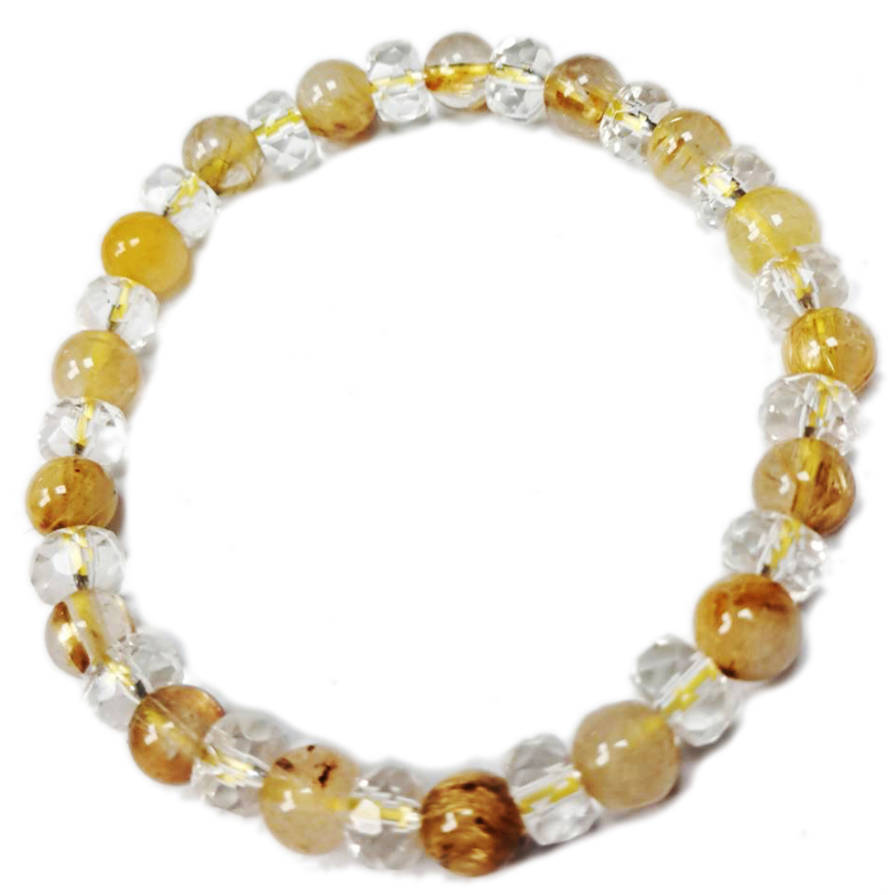 水晶+鈦晶手珠6mm【十方】146154