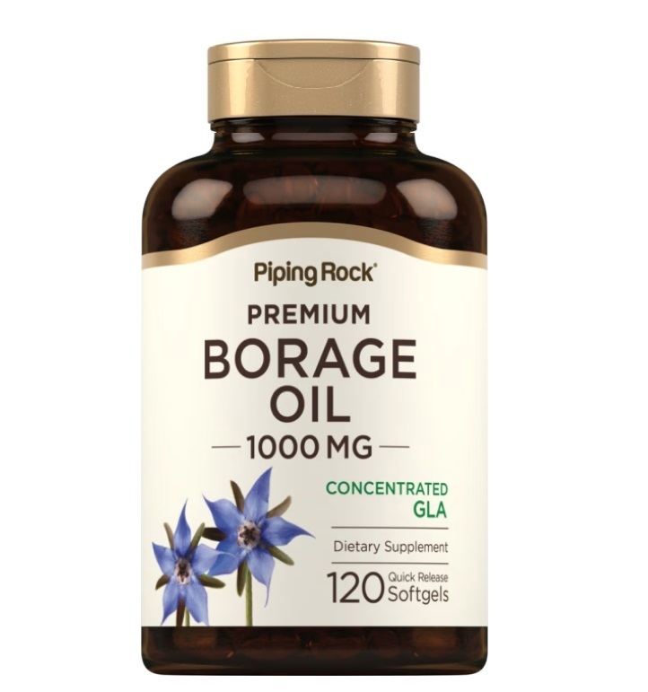 【Piping Rock】現貨 Borage Oil 天然琉璃苣油 大瓶划算裝 1000mg 120顆
