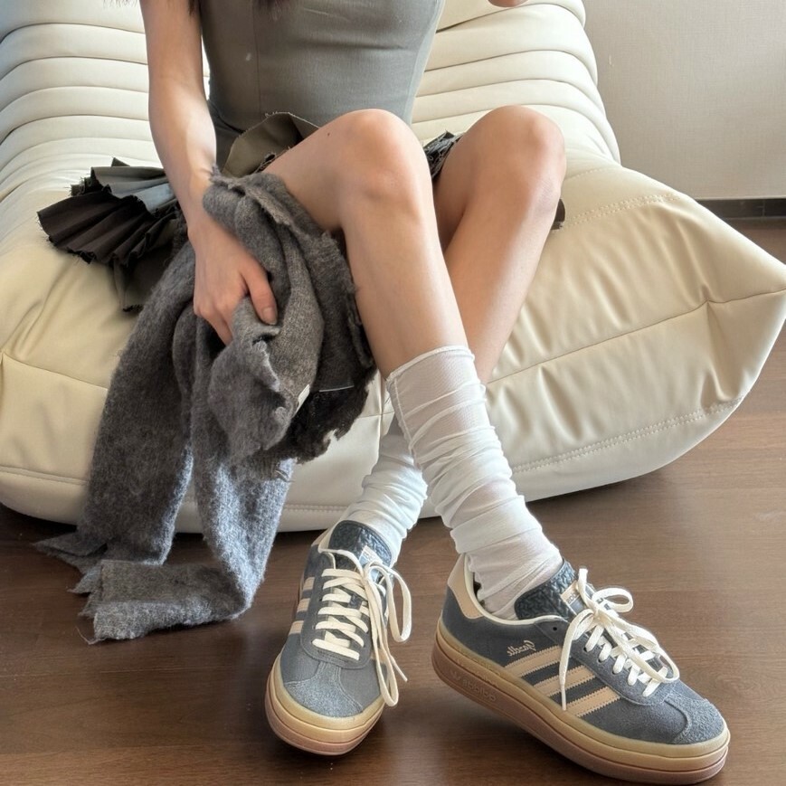 Adidas Originals Gazelle Bold 厚底 灰棕 IE0428