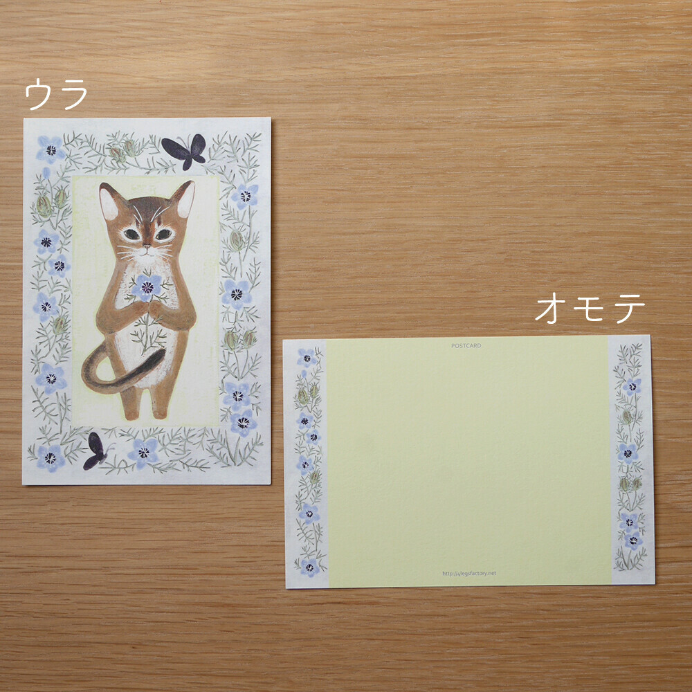 日本 4legs 插畫家 明信片 圖畫書中的貓 #14