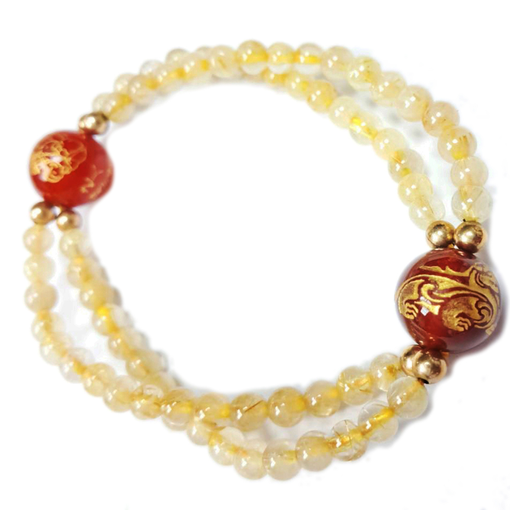 彌勒佛&鈦晶手珠5mm【十方】130688