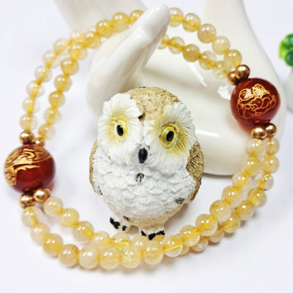 彌勒佛&鈦晶手珠5mm【十方】130688