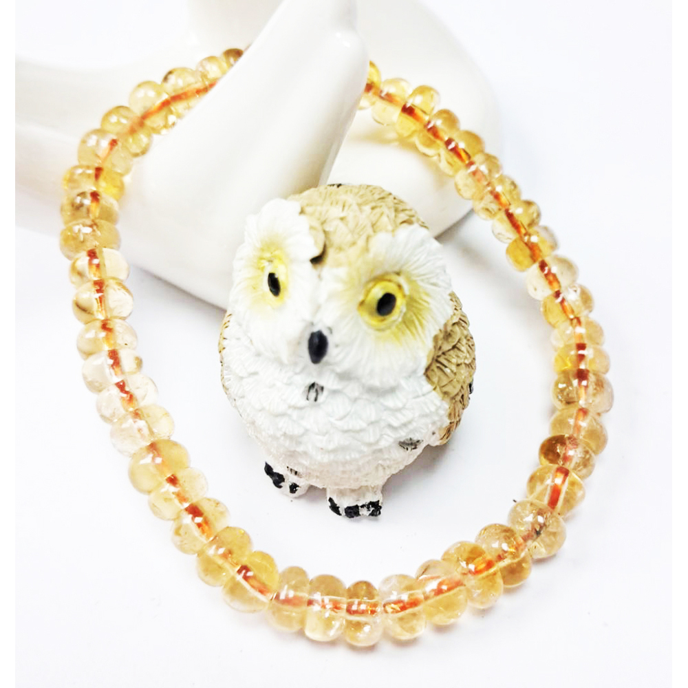 黃水晶手珠3*7 mm【十方】139337