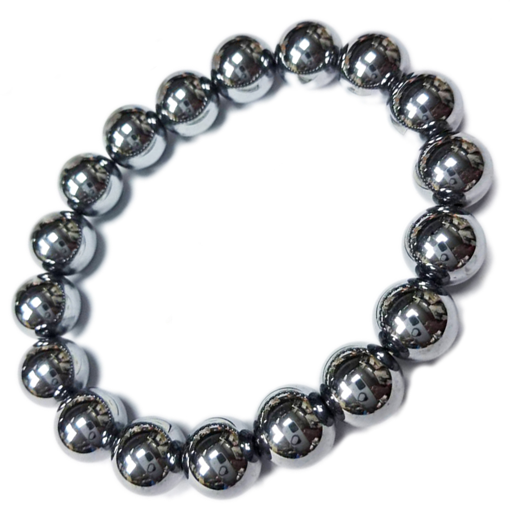 鈦赫茲圓珠10mm能量手鍊【十方】143422