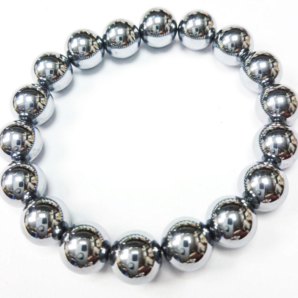 鈦赫茲圓珠10mm能量手鍊【十方】143422