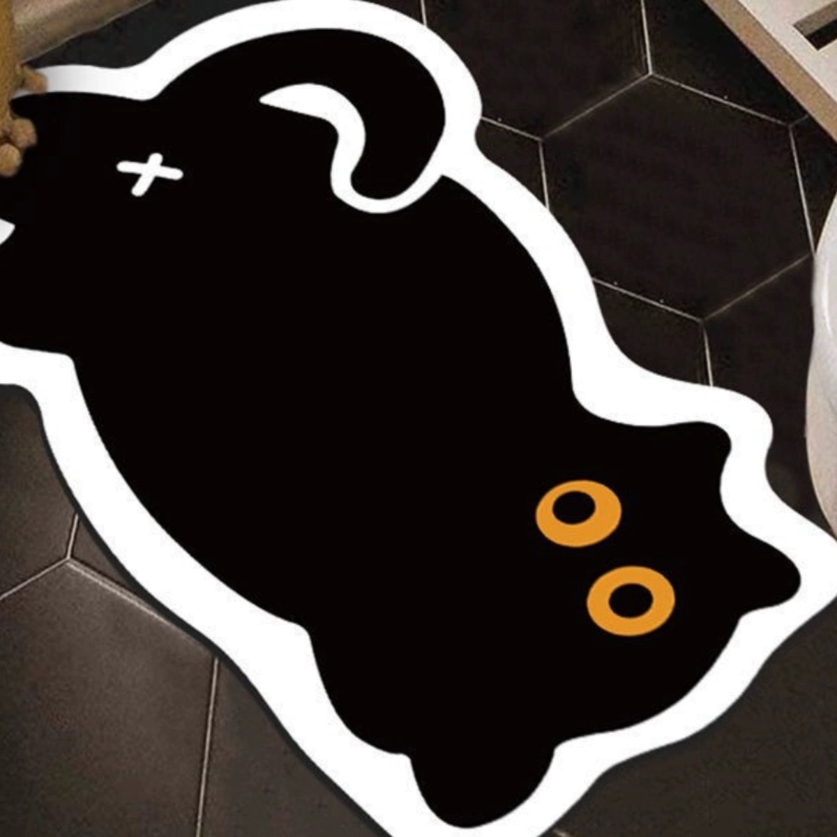 《51930》屁屁黑貓地毯地墊