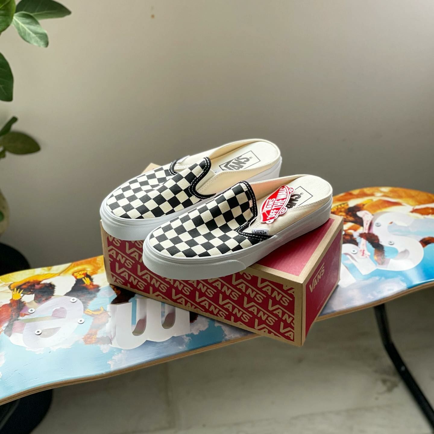 Vans UA Classic Slip-On Mule 棋盤格 穆勒 半拖鞋 懶人鞋 VN0004KTEO11