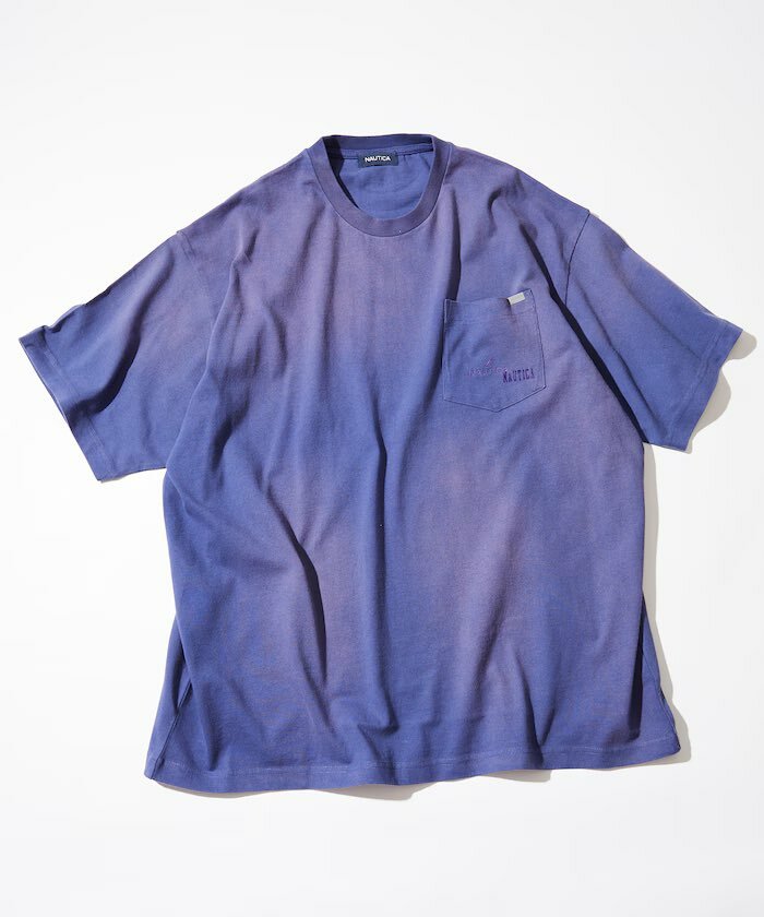 NAUTICA Japan Garment Dyed Hidden Logo S/S PKT Tee (4Co