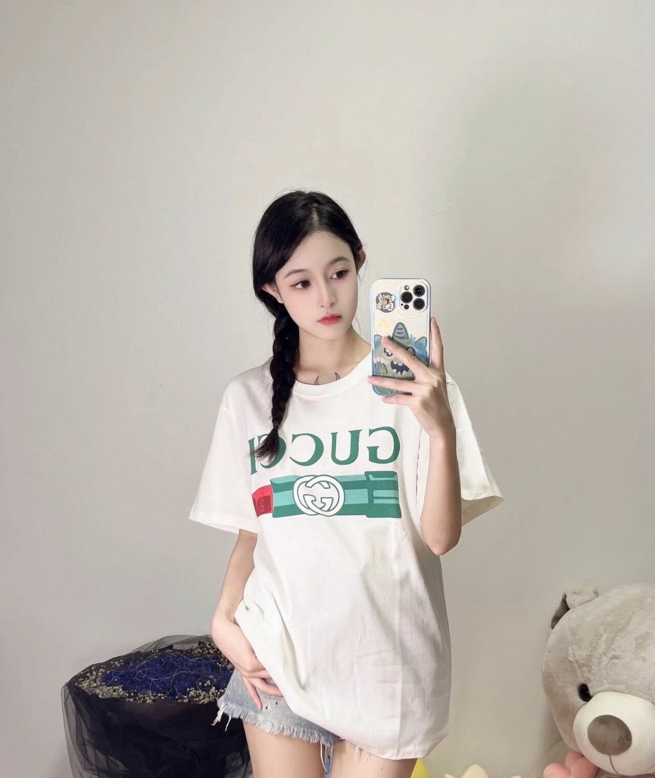 Gucci 經典白色tee -M