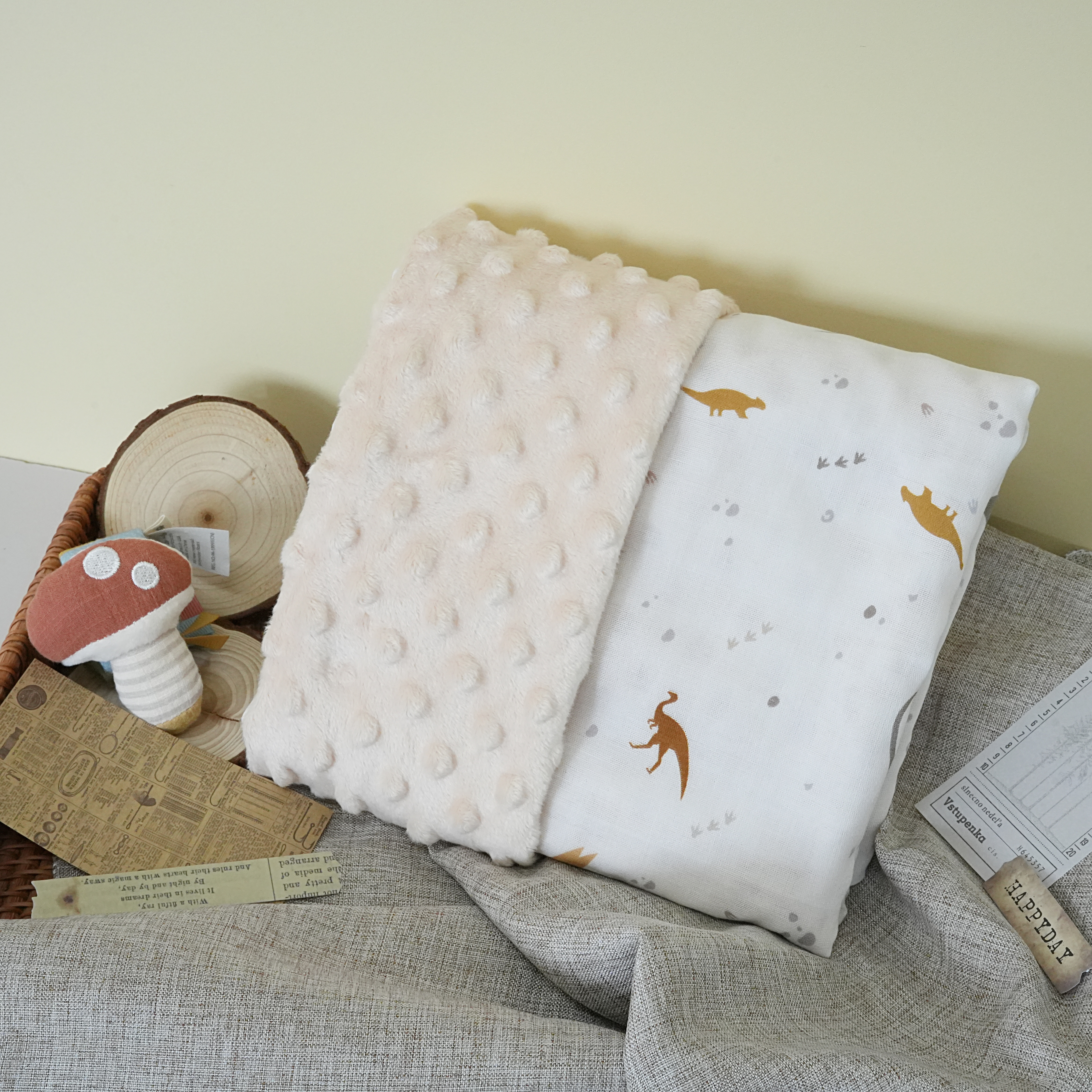 Hi Y.P store-嬰兒車蓋毯-獨家設計款-恐龍之謎