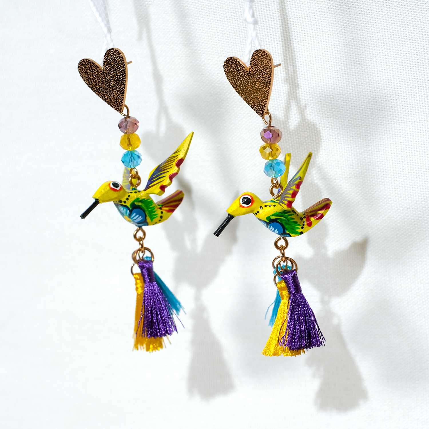 神獸手工木刻耳環｜Lientes 02｜墨西哥