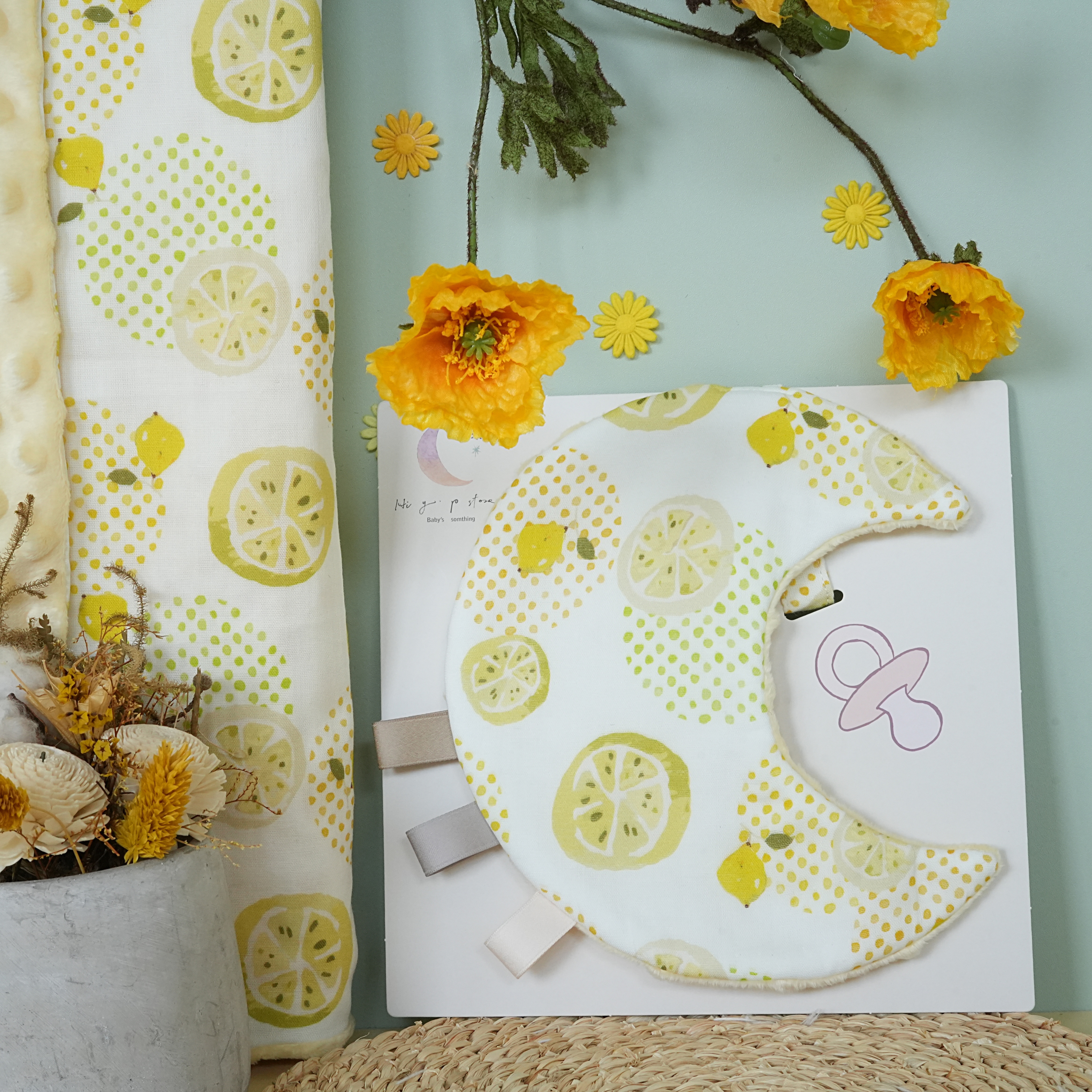 Hi Y.P store-獨家設計款-月光安撫巾-清香檸檬