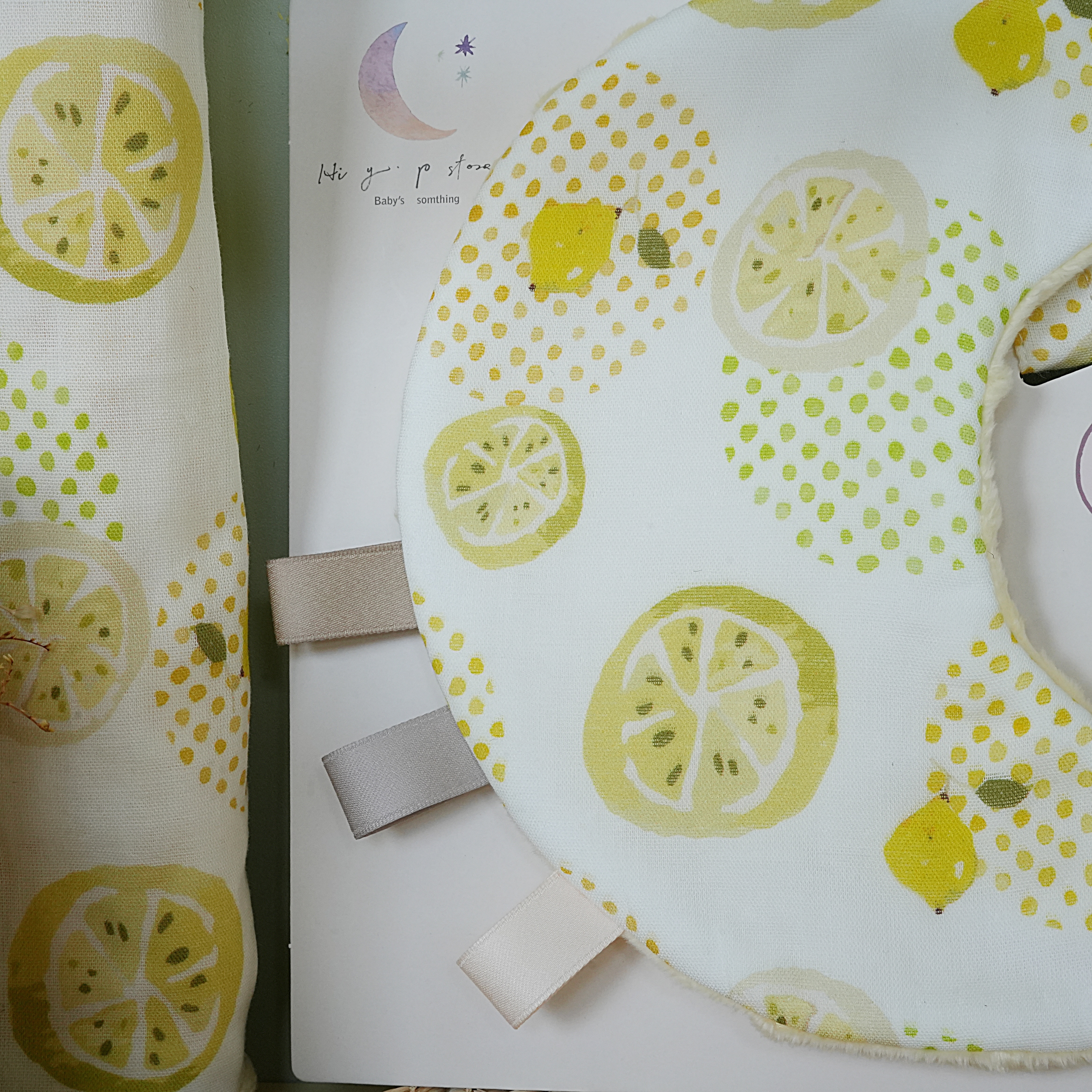 Hi Y.P store-獨家設計款-月光安撫巾-清香檸檬