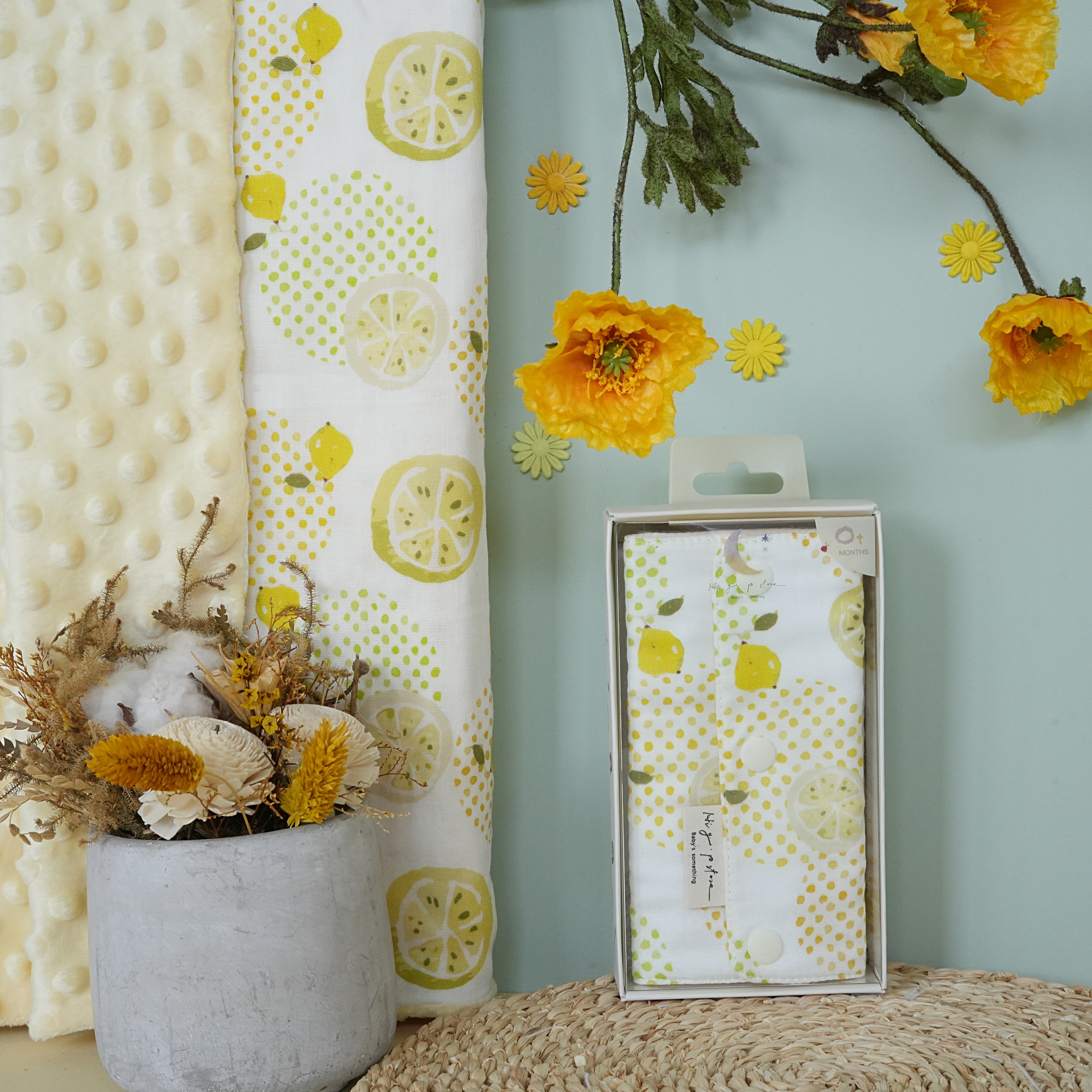 Hi Y.P store-揹巾口水套-獨家設計款-清香檸檬