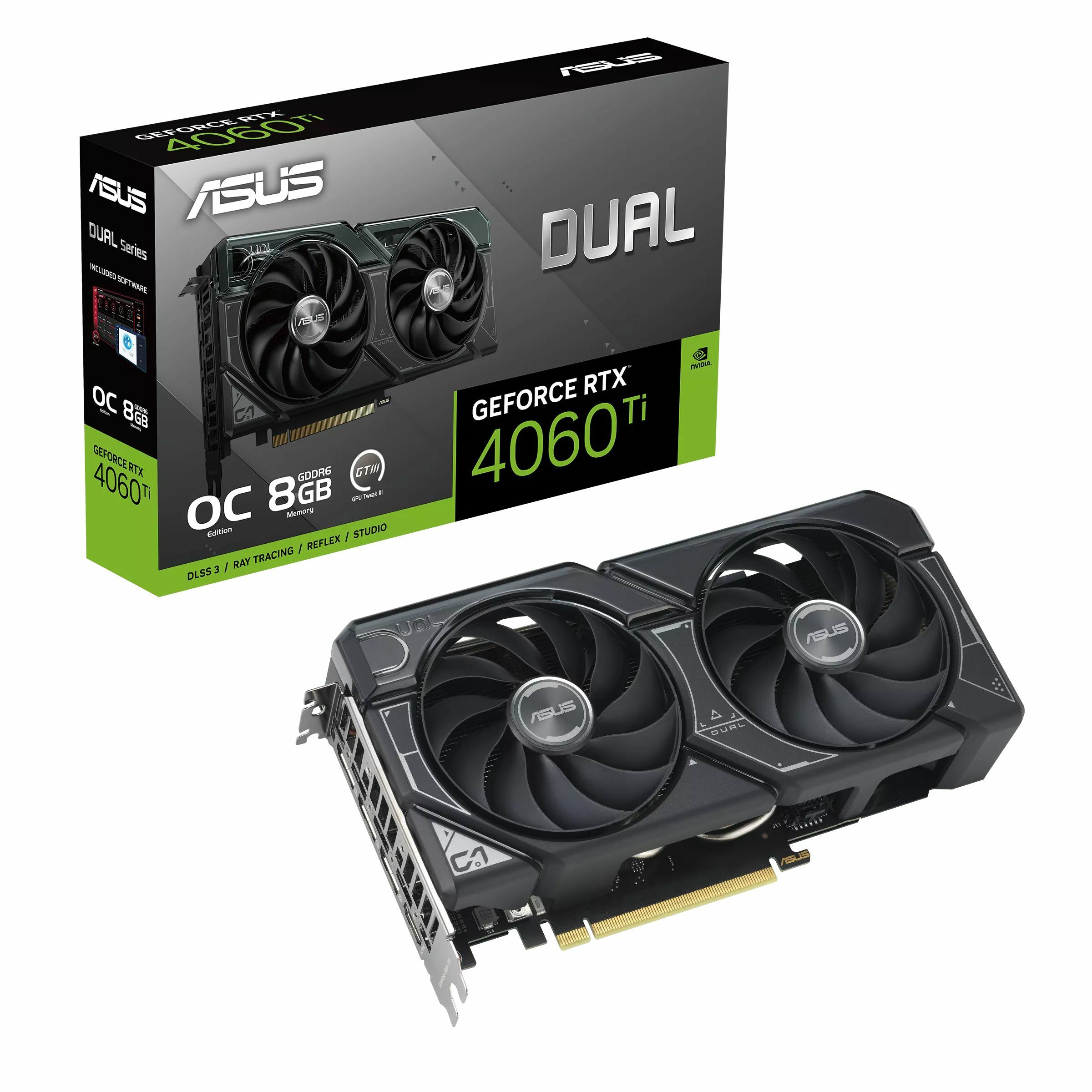 ASUS Dual GeForce RTX 4060 Ti OC Overclocked Edition 8GB GDDR6