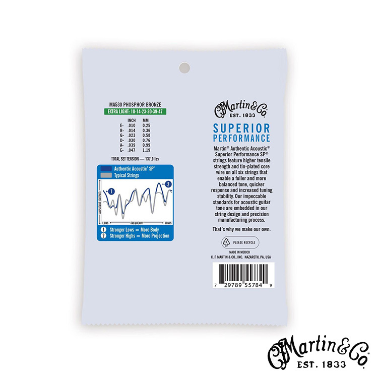 Martin MA530 Phosphor 1047 買二送 拔釘神器 木吉他弦 民謠吉他弦