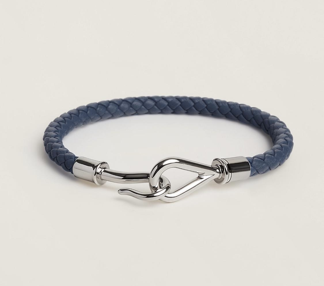Hermes Jumbo H bracelet Navy