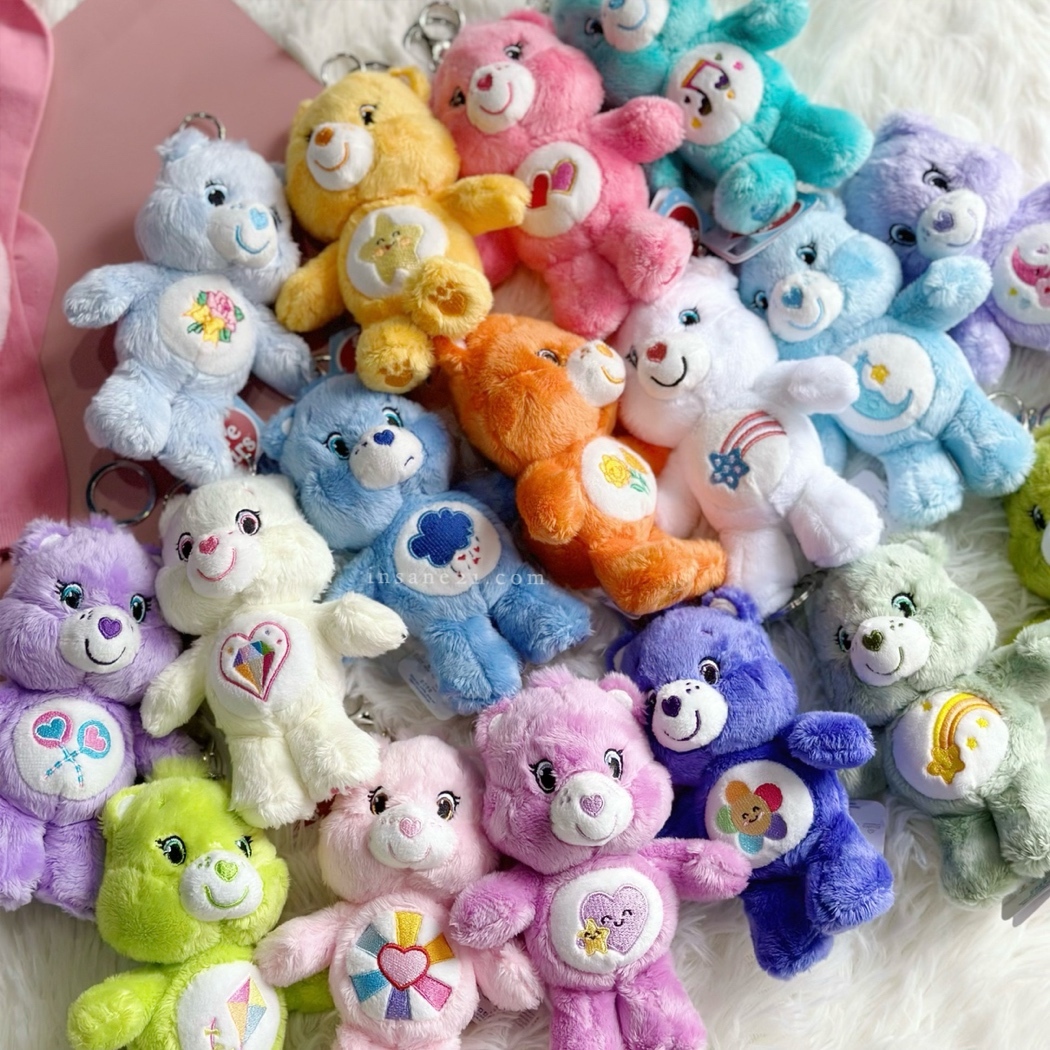 泰國 CARE BEARS 彩虹熊 小熊 吊飾 鑰匙扣 絨毛 代購