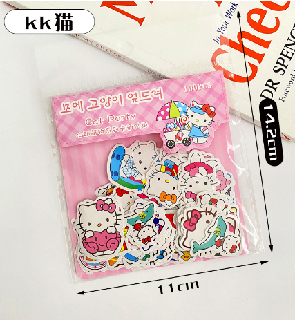 优惠 100张卡通丽欧贴纸