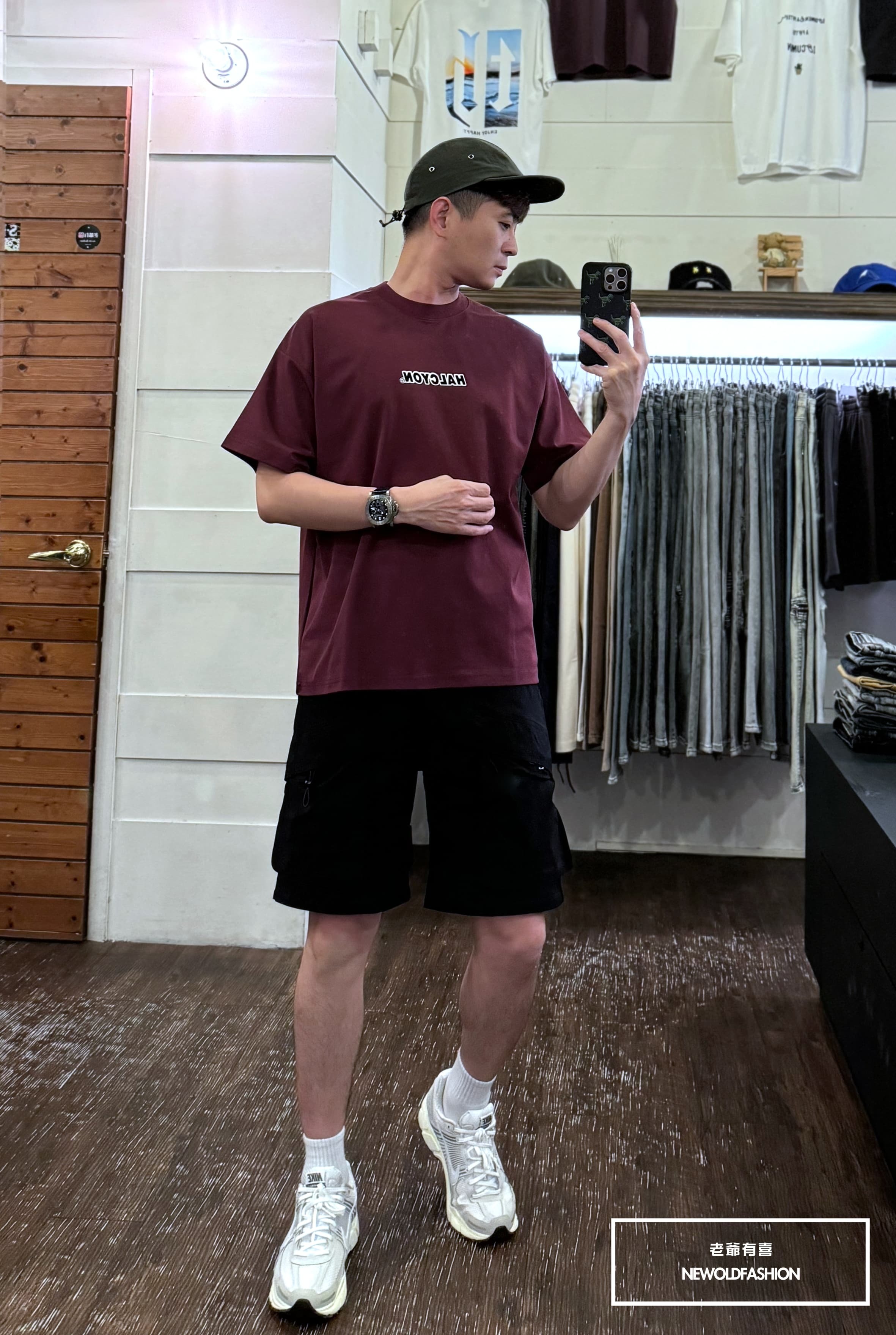 『新品上市』重磅Halcyon框線短T(NOF2405S6005)-紅