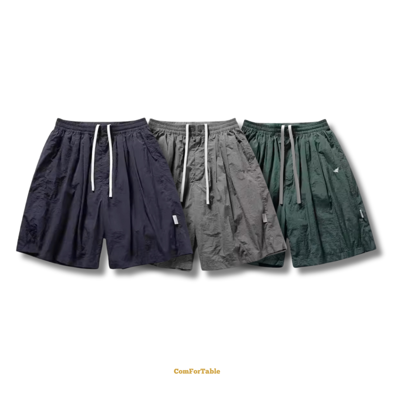 日系簡約小刺繡短褲