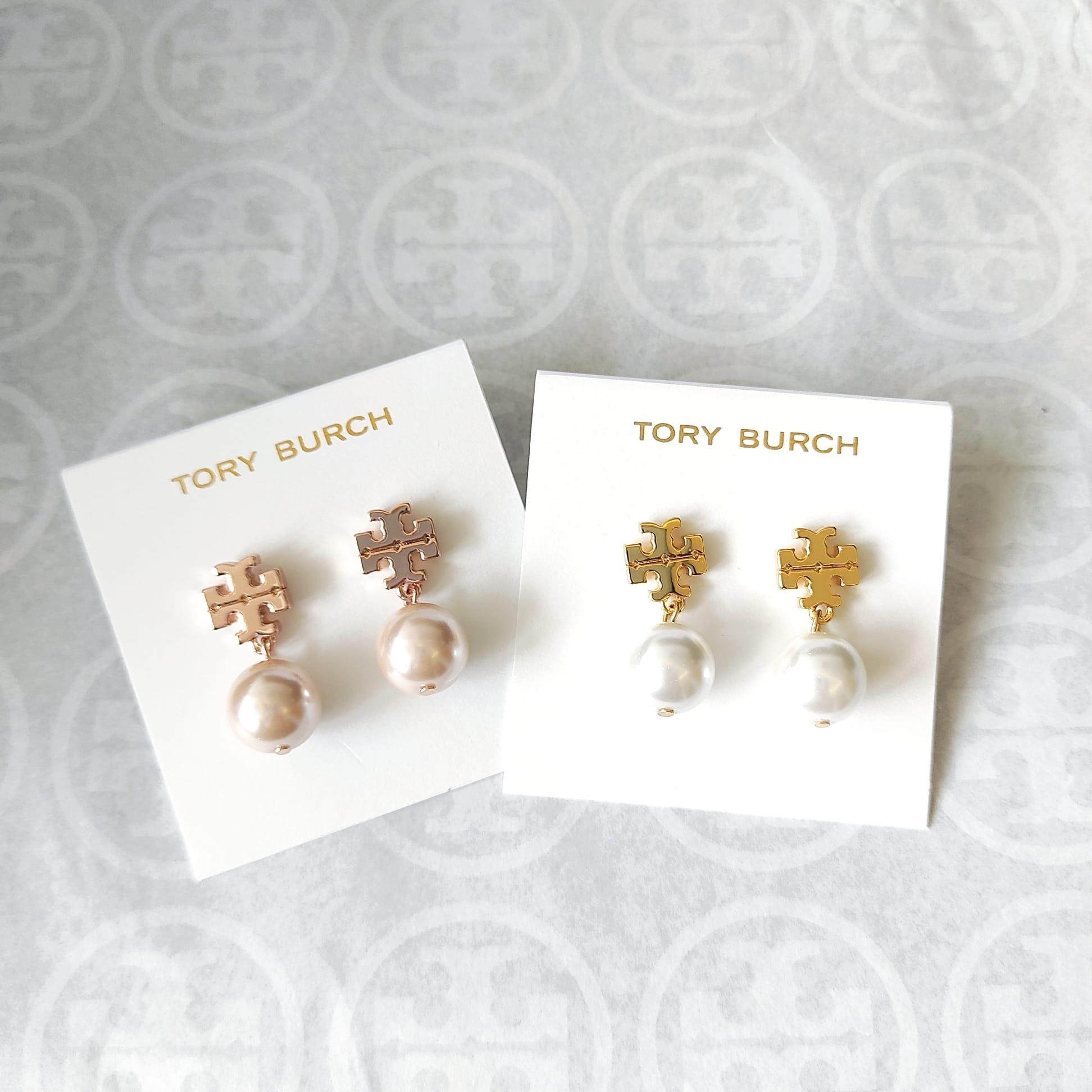 Tory Burch Drop Imitation Pearl耳環
