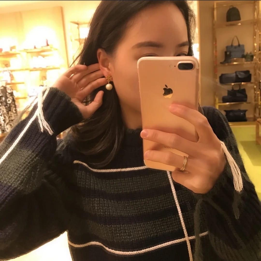 Tory Burch Drop Imitation Pearl耳環