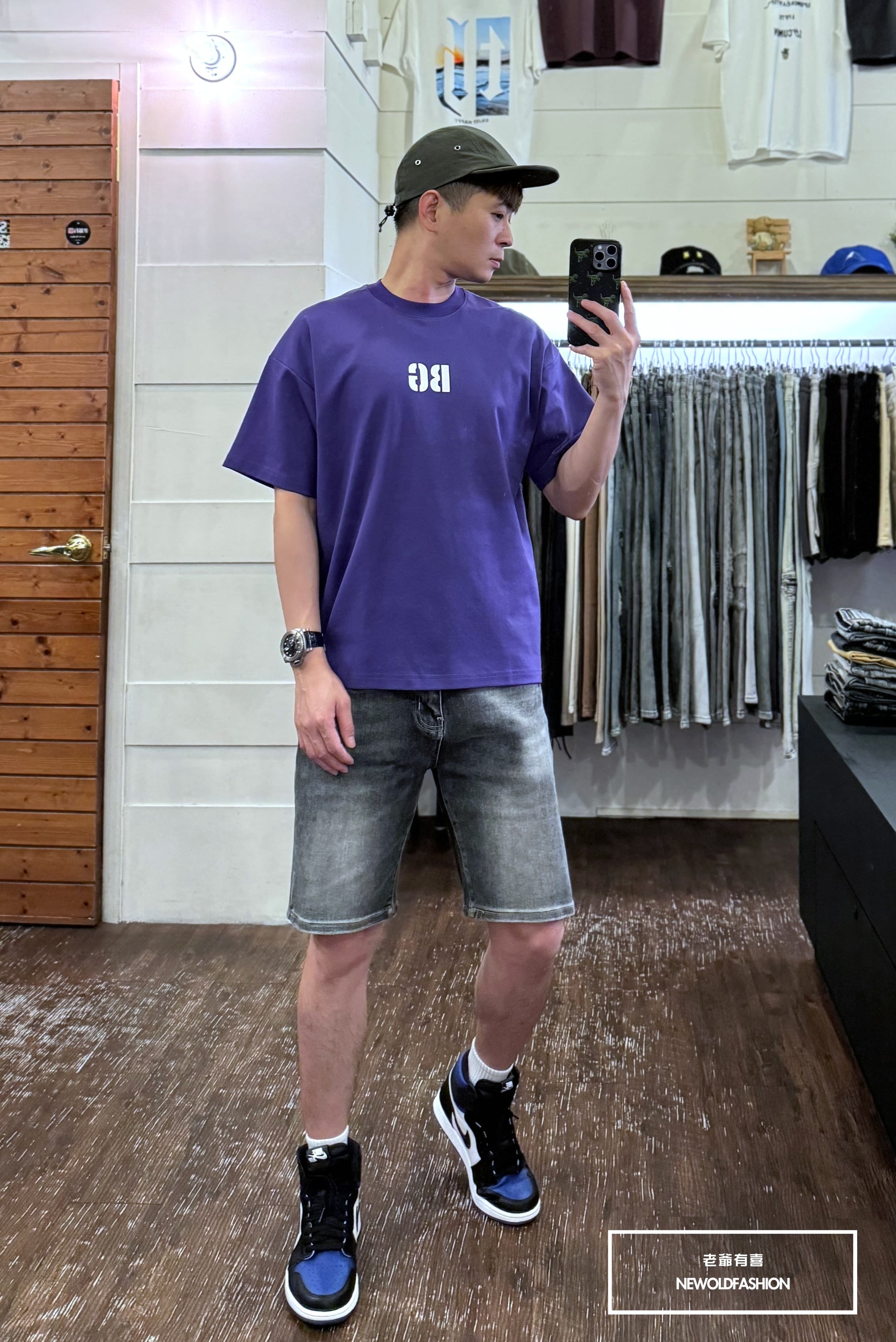 『新品上市』重磅B分割英字短T(NOF2405S6002)-紫