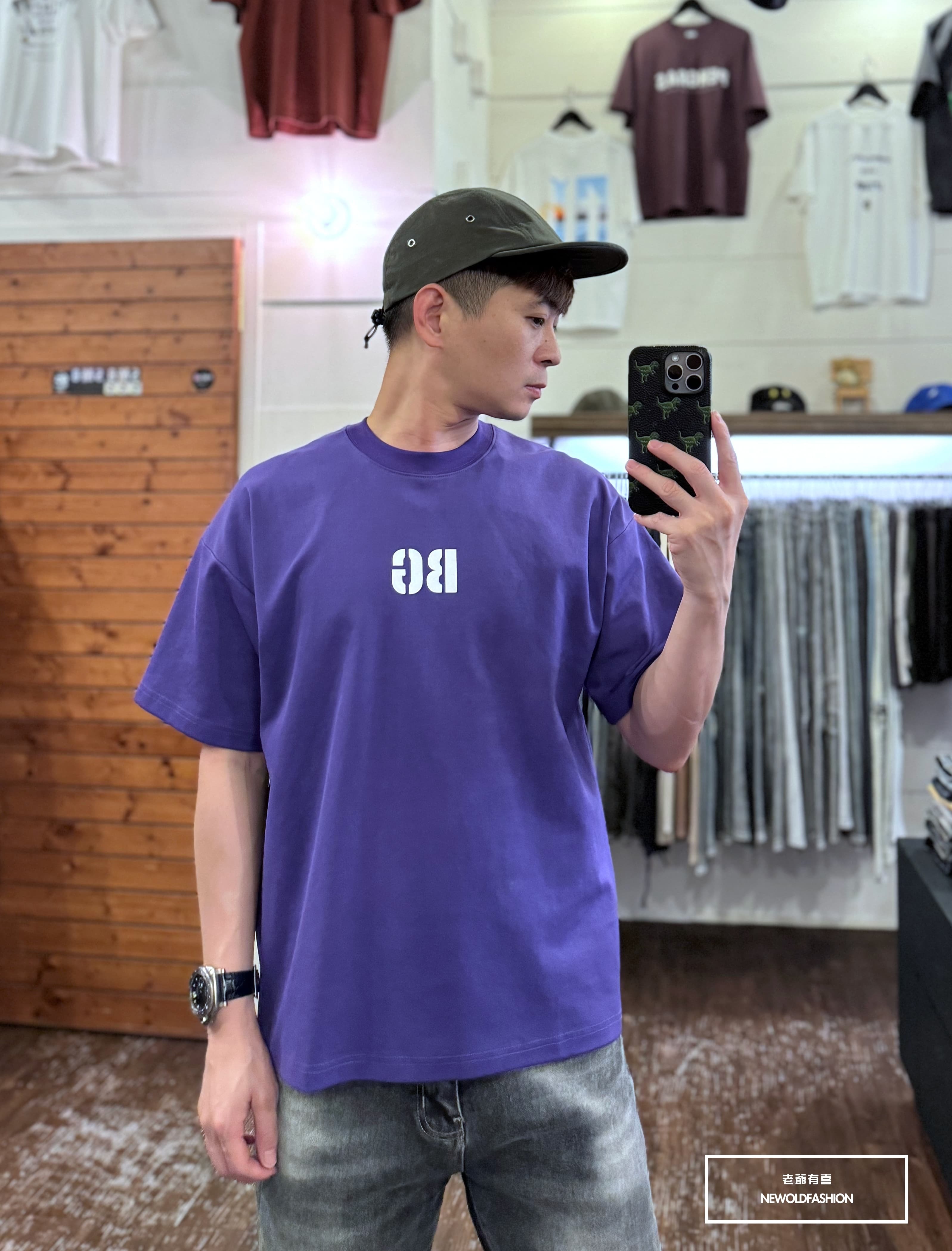 『新品上市』重磅B分割英字短T(NOF2405S6002)-紫