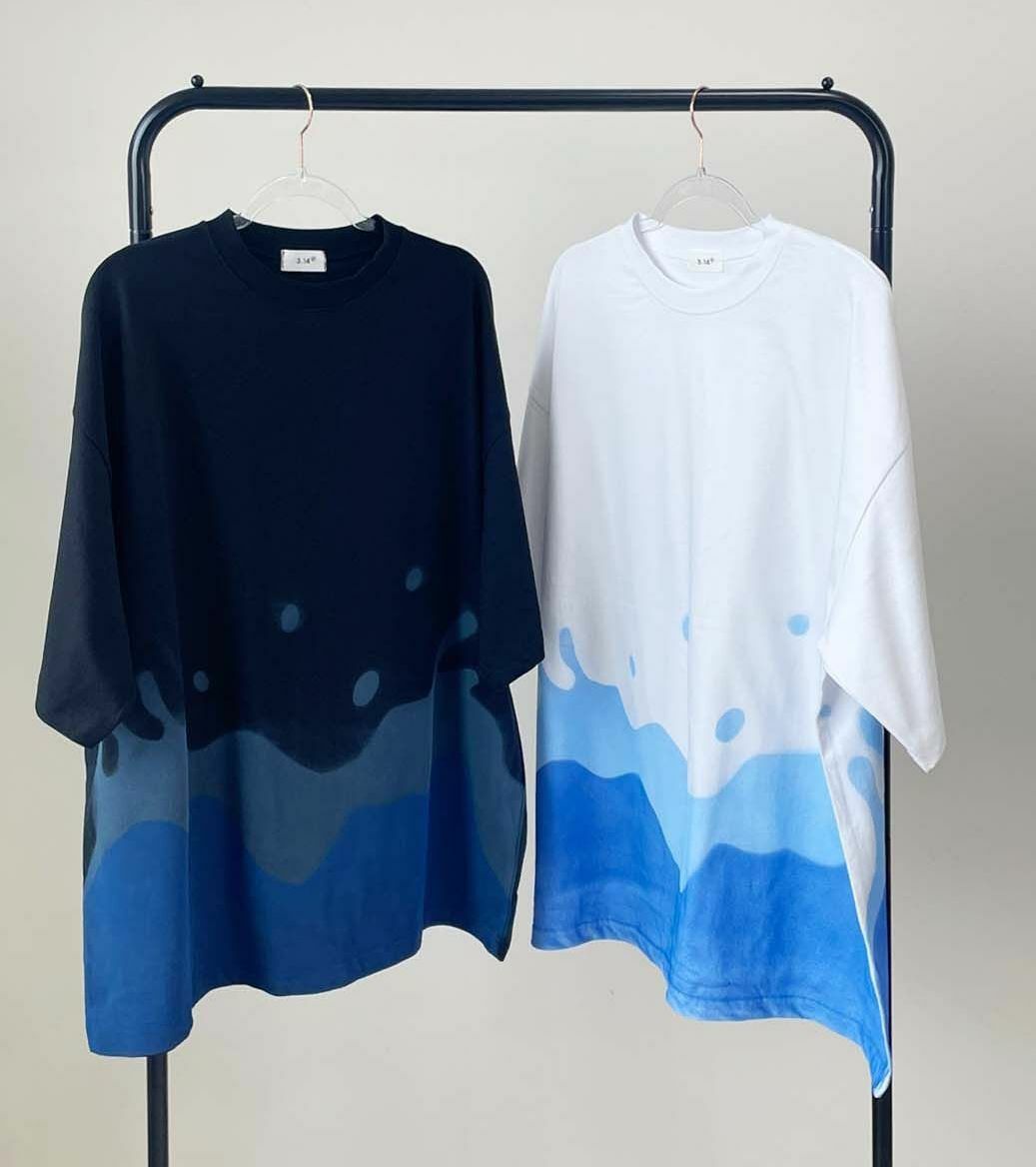 海浪圖案短袖Tee 3.14-035T