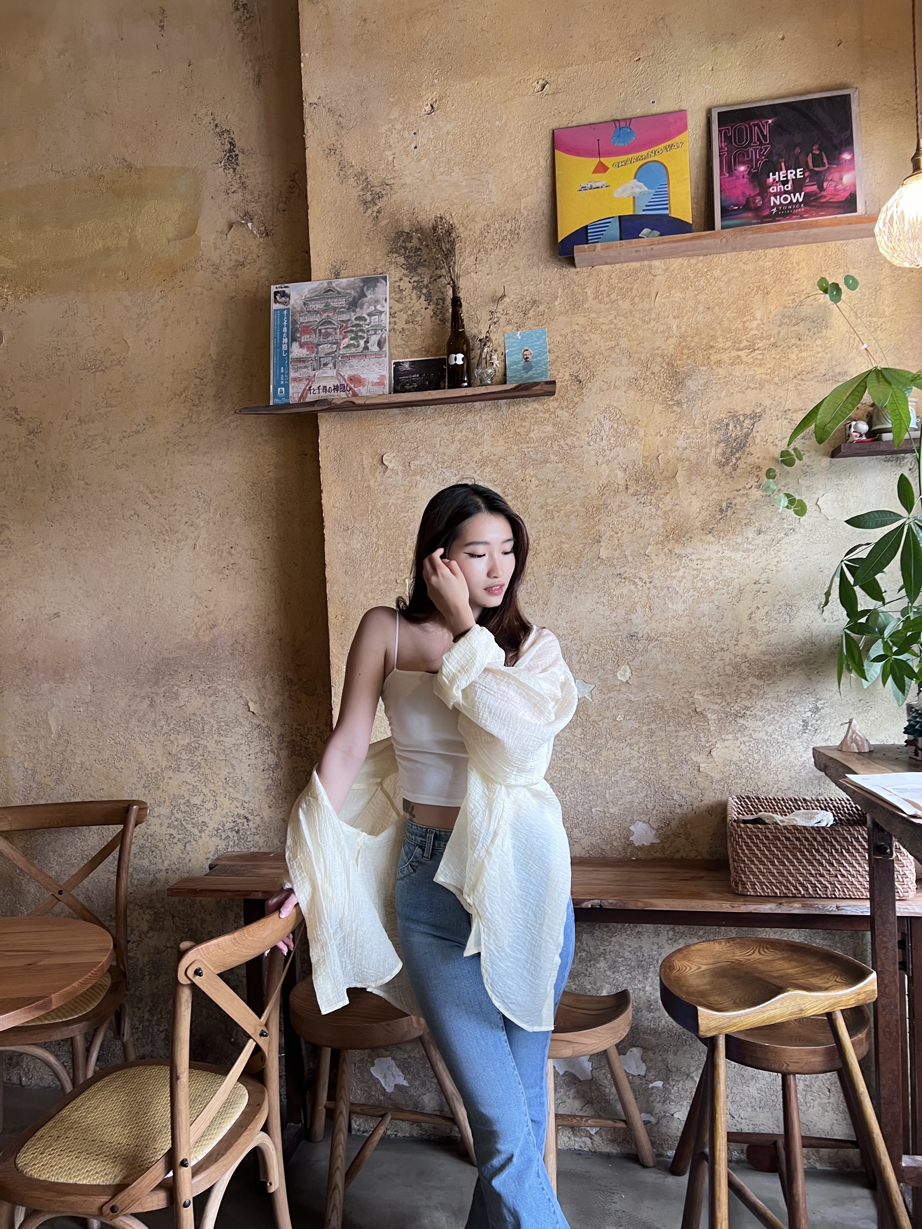 Premium ～ 必入！親膚透感防曬襯衫  〈兩色入〉