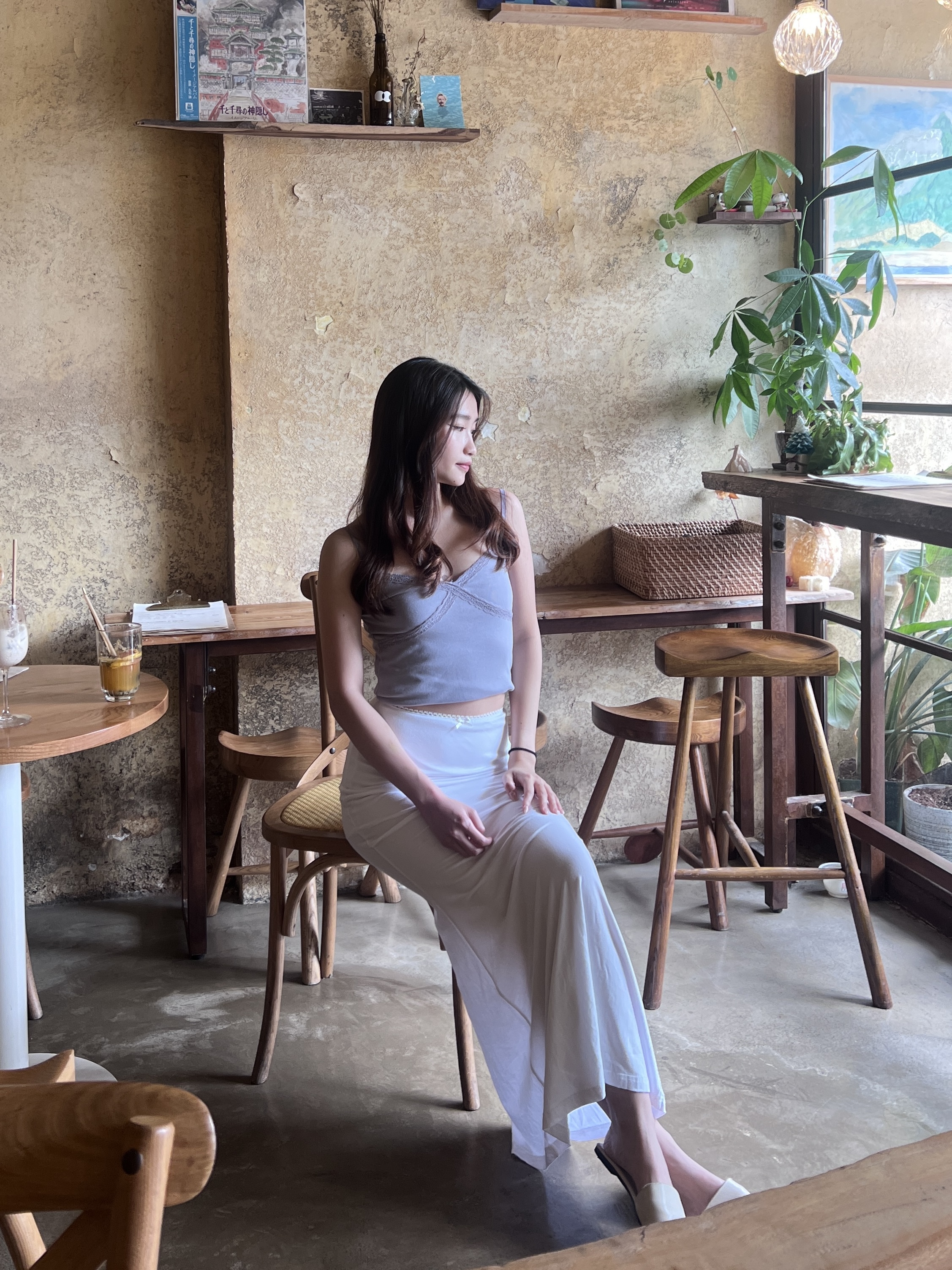 小魚尾！完美身型垂感長裙〈三色入〉