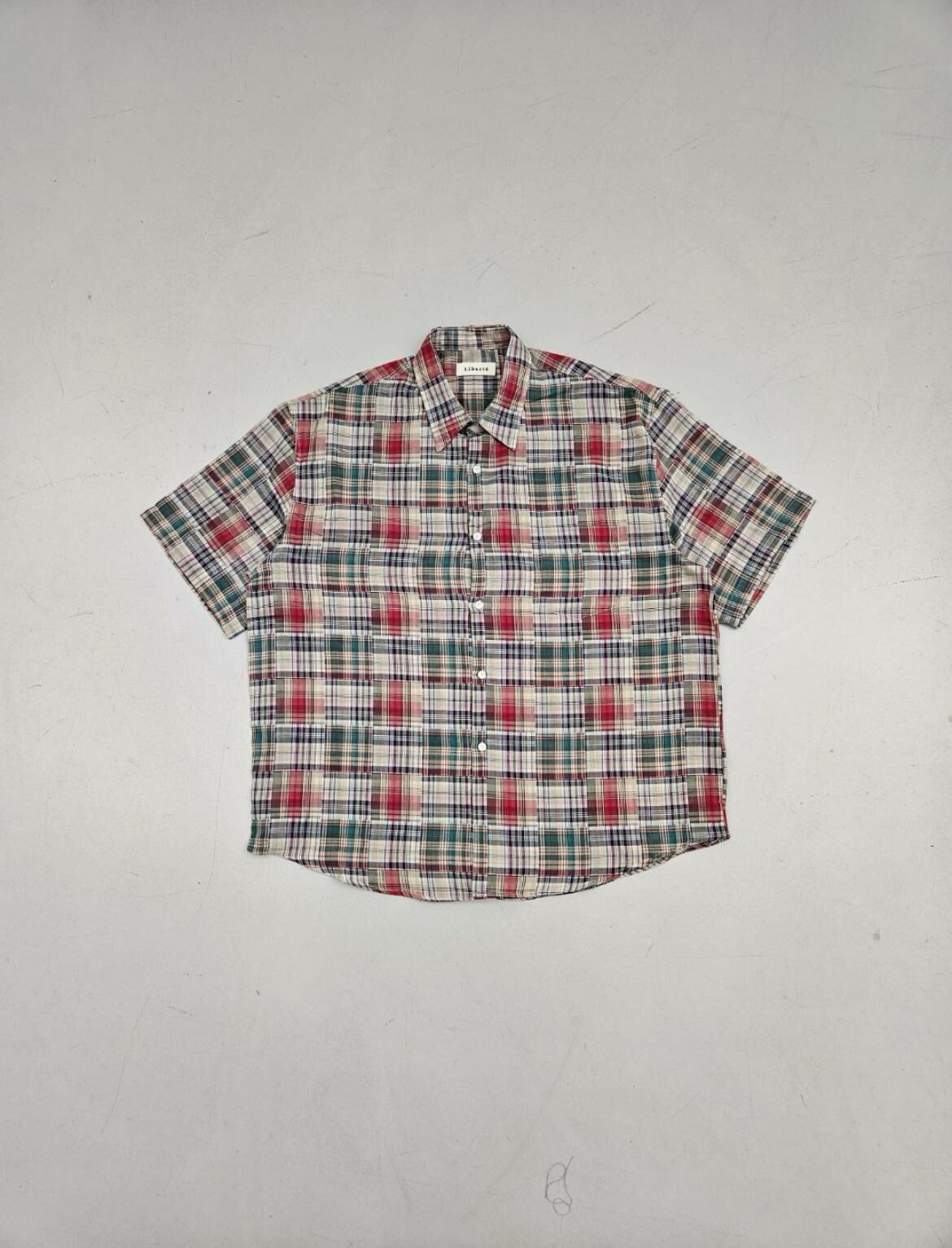 格仔短袖恤衫 L.B.T-006S