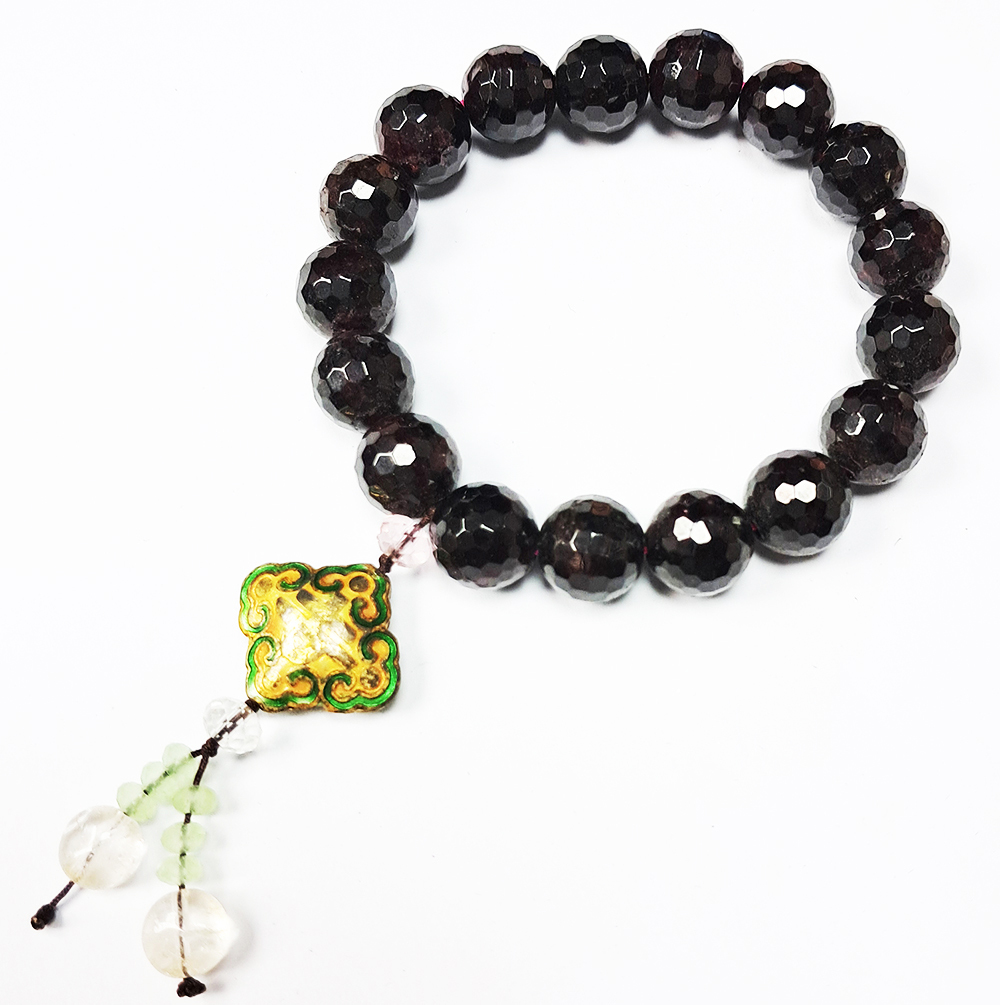 {金如意}&紅石榴{晶鑽}手珠10mm【十方】129927