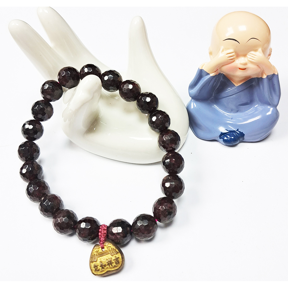 金富貴&紅石榴{晶鑽}手珠8mm【十方】131963