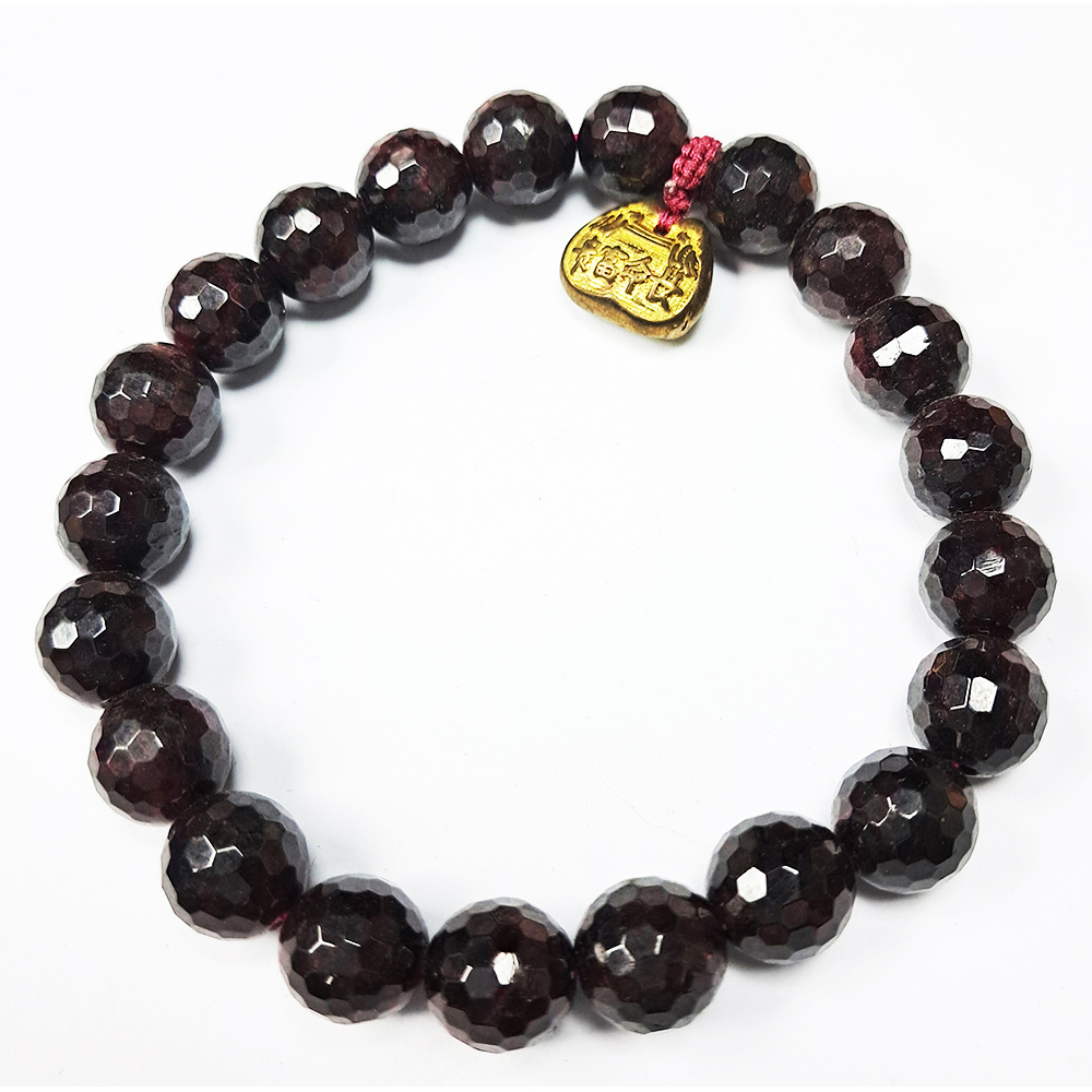 金富貴&紅石榴{晶鑽}手珠8mm【十方】131963