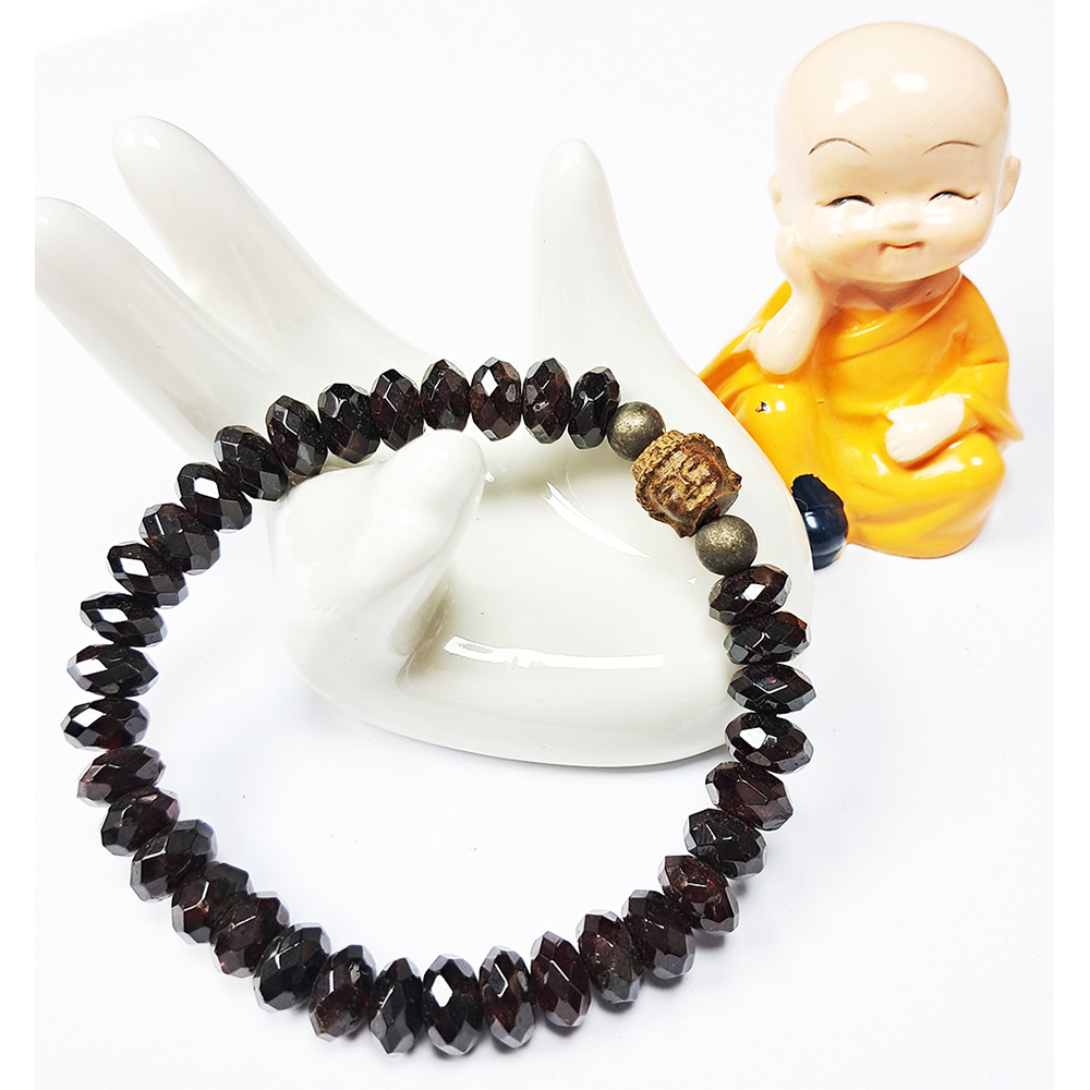 佛首{土沉}+紅石榴手珠5*9mm【十方】134913