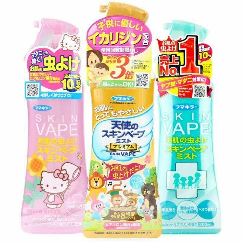 日本 Fumakilla Skin Vape 強效防蚊噴霧200ml