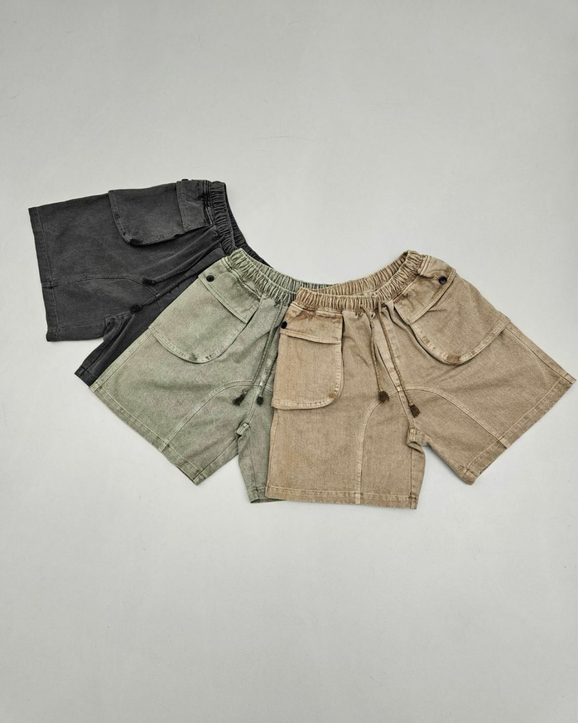 洗水淨色短褲 L.B.T-008P