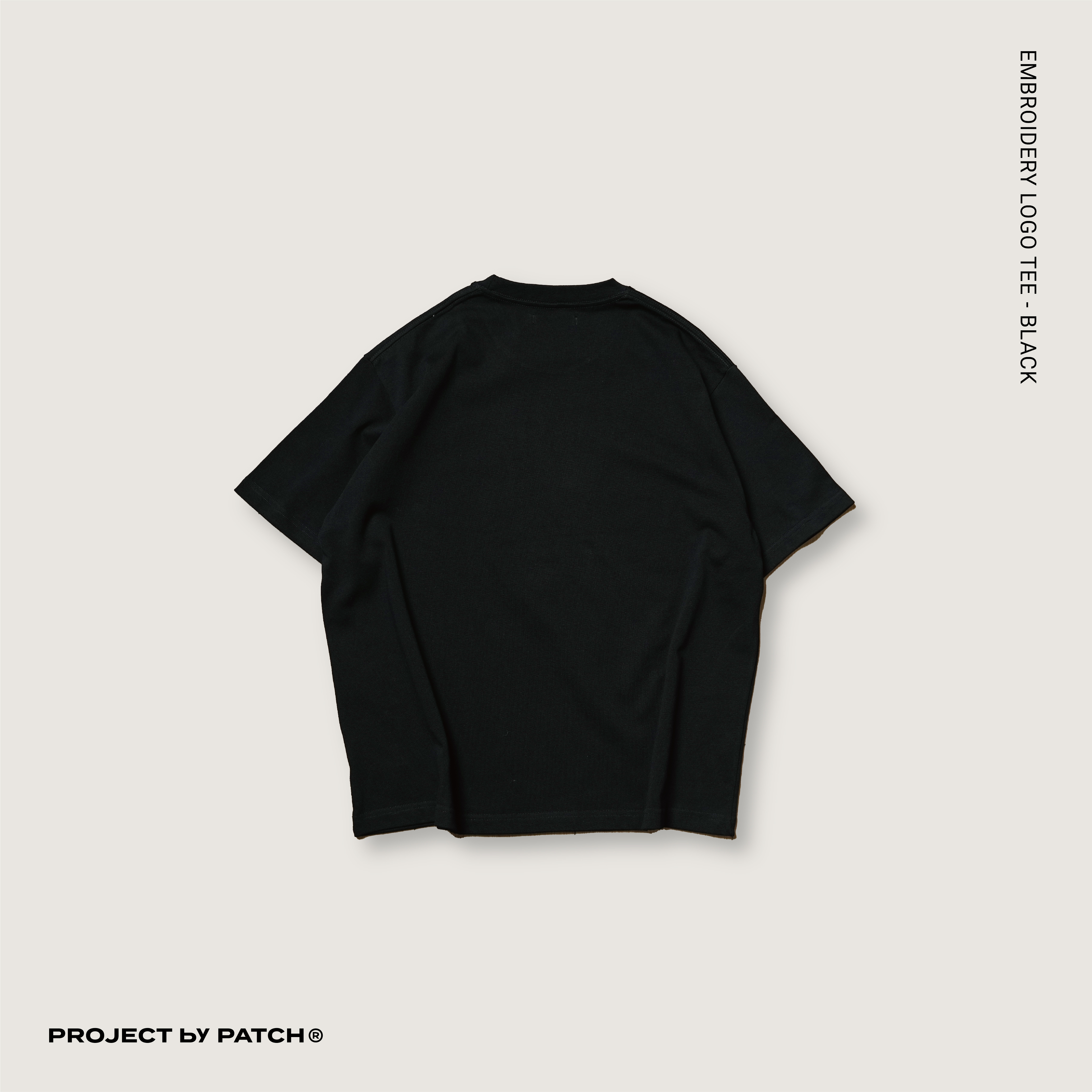 P.B.P - EMBROIDERY LOGO TEE - BLACK