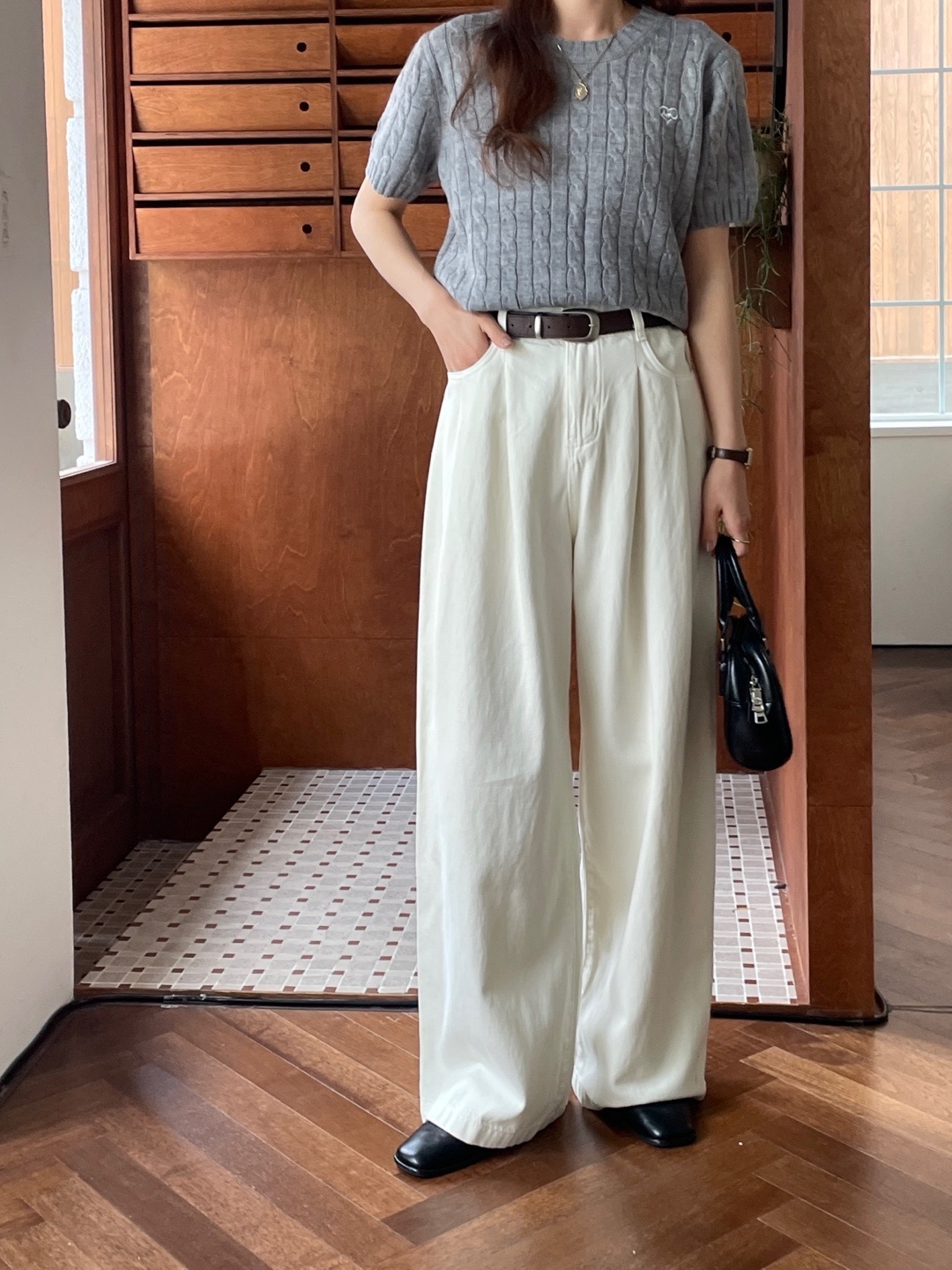 雙摺𝗯𝗼𝘆𝗳𝗿𝗶𝗲𝗻𝗱牛仔褲