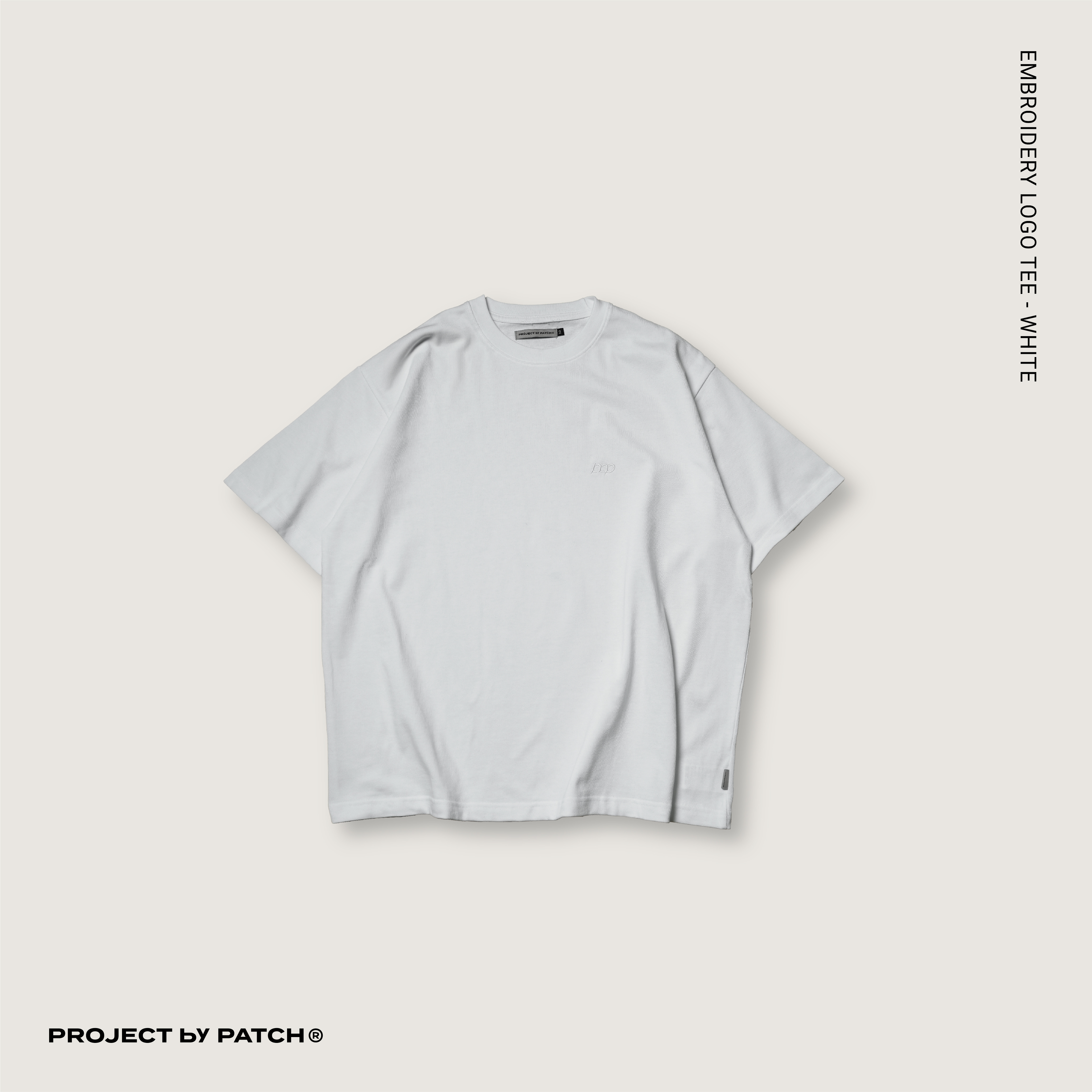 P.B.P - EMBROIDERY LOGO TEE - WHITE