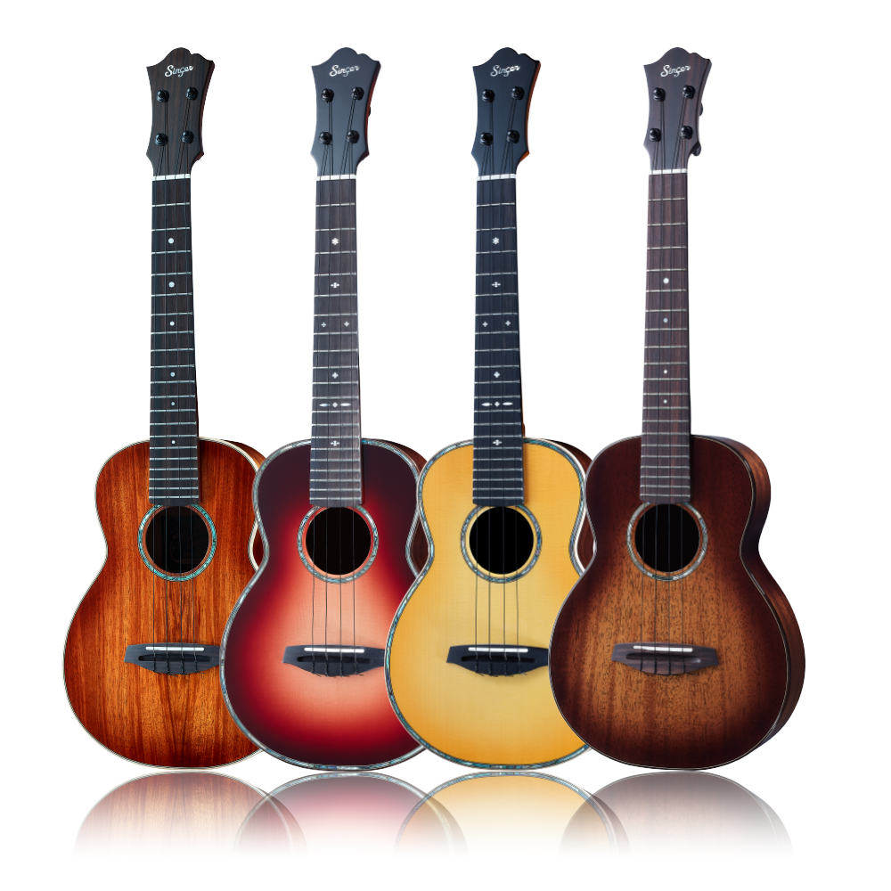 aNueNue aNueNue / Singer 26吋全單烏克麗麗(煙草日落色)(冰茶色)(檸檬日落色)(櫻桃日落色)彩虹人官方認證 — 三峽烏克麗麗