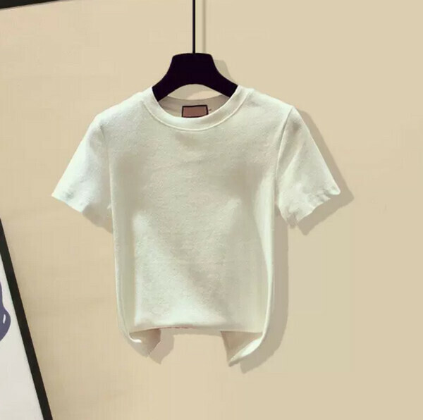 Fat Sister Slim Slim Slim Short Sleeve Top#Single Piece (White) (M-4XL Size) (Contact customer service to confirm the size after placing an order) 