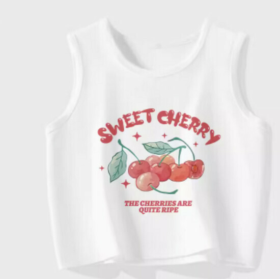 Hot selling vest for outer wear and inner wear [White (Sweet Cherry)] [S-2XL size] (please contact customer service to confirm the delivery size after placing the order)