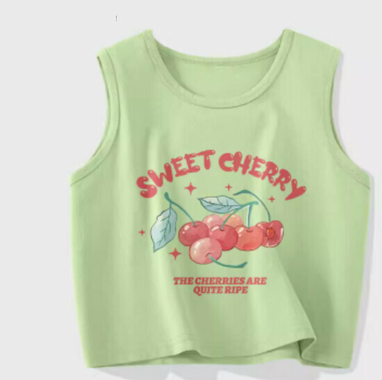 Hot selling vest for outer wear and inner wear [fruit green (sweet cherry)] [size S-2XL] (please contact customer service to confirm the delivery size after placing the order)