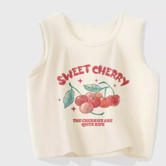 Hot selling vest for outer wear and inner wear [Milk White (Sweet Cherry)] [Size S-2XL] (please contact customer service to confirm the delivery size after placing the order)