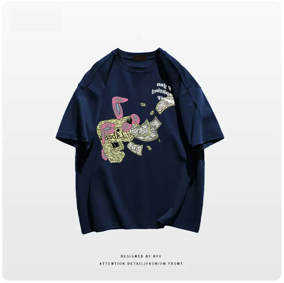 熱推圓領T恤【M-3XL】【藏青色-220g】(下單後聯絡客服確認發貨尺碼) 